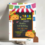 Kid's Taco Twosday Birthday invitation<br><div class="desc">Kid's Taco Twosday Birthday Invitation,  Mexican Fiesta Taco 2nd Birthday Invite,  Editable Western Theme Kids Birthday Party</div>