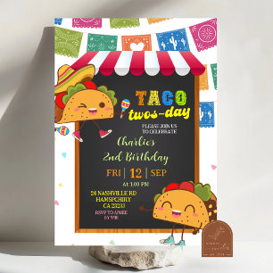 Kid's Taco Twosday Birthday invitation