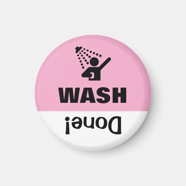 Kid's Task Chore List Reminder Magnet Wash (Front)