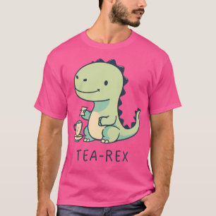 Kids' Tea-Rex Prehistoric Tea Party Dino - Grey T-Shirt