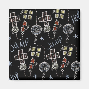 Kids Teacher Fun Recess Playground Chalkboard Magnet