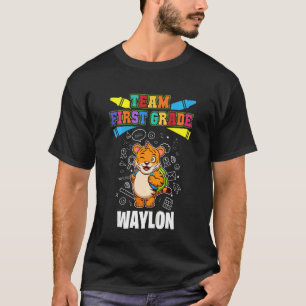 Kids Team First Grade Waylon Personalised T-Shirt