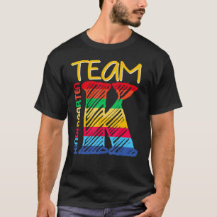 Kids Team K Kindergarten Back To School Teacher St T-Shirt