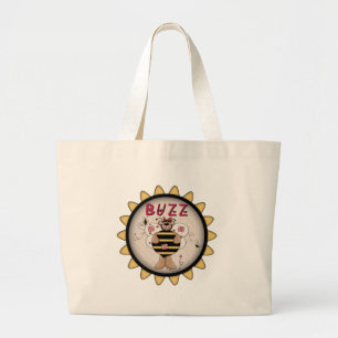 Kids Teddy Bear Bumble Bee Tote Bag