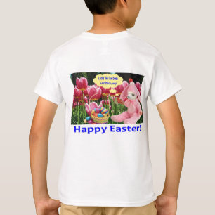 kids tee. Happy Easter. alpaca/bunny T-Shirt