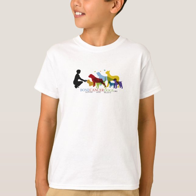 Kids' Tee with Coloured Logo (Front)
