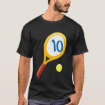 Kids Tennis 10th Birthday Ten Year Old Toddler Kid T-Shirt<br><div class="desc">Kids Tennis 10th Birthday Ten Year Old Toddler Kids</div>