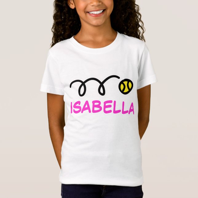 Kids tennis clothing | Personalised name t-shirt (Front)