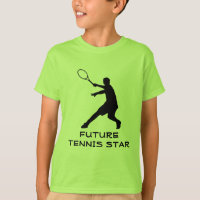 Kid's tennis gear | Green t-shirt with cute quote