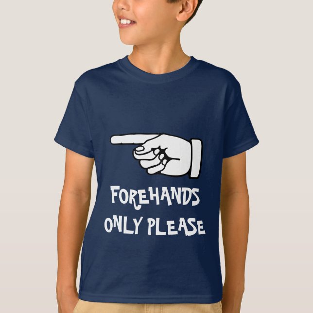 Kid's tennis shirts with funny slogan saying quote (Front)