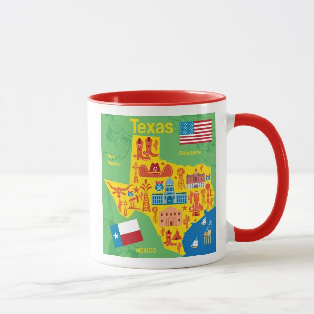 Kids Texas Map Mug (Right)