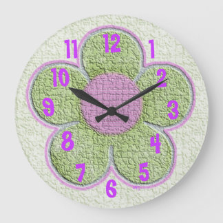 Kids Textured Flower Wall Clock