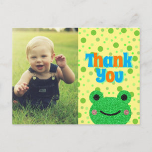 Kids Thank you Frog  Postcard