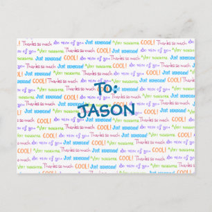 KIDS Thank You Postcard