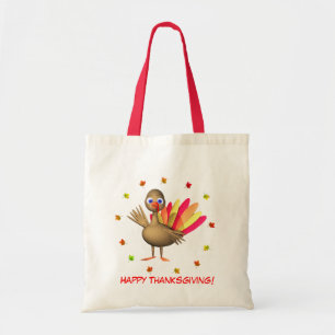 Kids Thanksgiving Baby Turkey Tote Bag