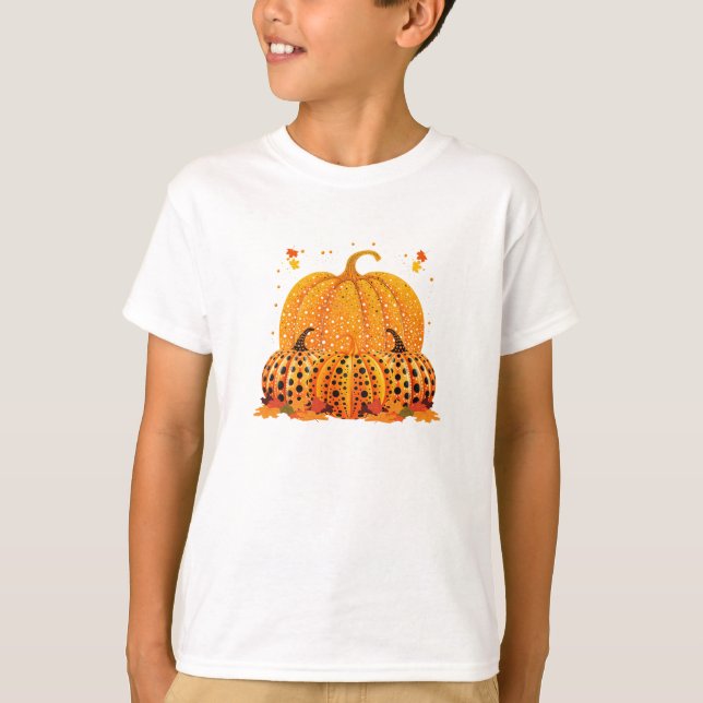 Kids Thanksgiving Pumpkin Shirt (Front)