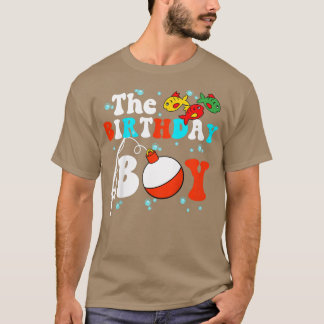 Kids The Birthday Boy Fishing Squad, Fishing Birth T-Shirt