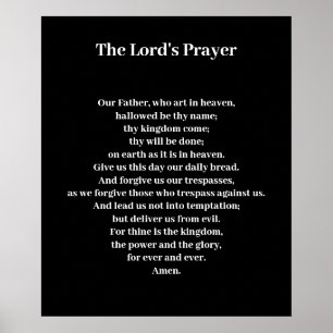 Kid's The Lord's Prayer Poster