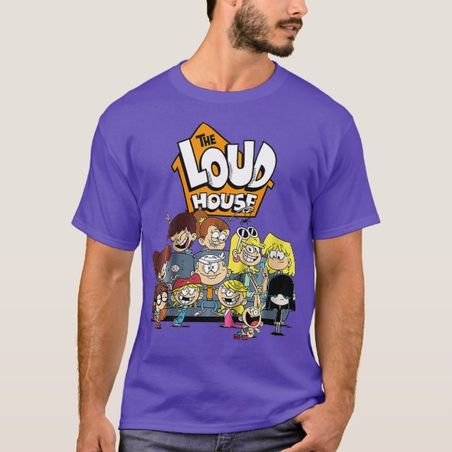 Kids The Loud House Loud Siblings on Couch T-Shirt (Front)