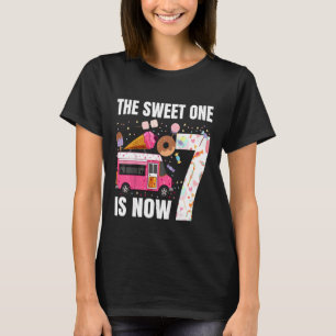 Kids The Sweet One Is Now 7 Years Old 7th Birthday T-Shirt