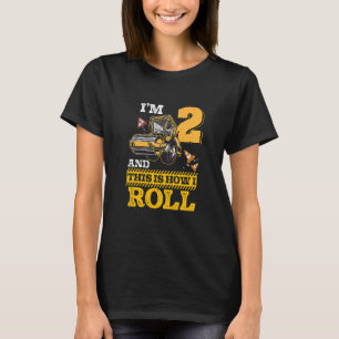 Kids This Is How I Roll Asphalt Roller 2 Year Old  T-Shirt
