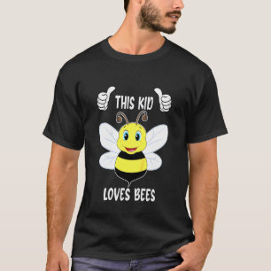 Kids This Kid Loves Bees Bumblebees Wasps Boys And T-Shirt