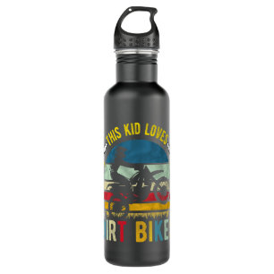 Kids This Kid Loves Dirt Bikes Motocross Dirt Bike 710 Ml Water Bottle