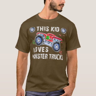Kids This Kid Loves Monster Trucks  T-Shirt