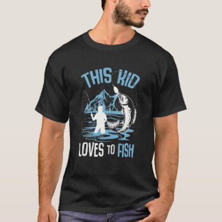 Kids This Kid Loves To Fish Boys T-Shirt