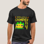 Kids This Little Camper Is 4   4th Funny Birthday  T-Shirt<br><div class="desc">Kids This Little Camper Is 4   4th Funny Birthday Camp</div>