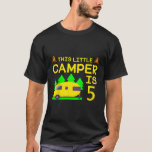 Kids This Little Camper Is 5   5th Funny Birthday  T-Shirt<br><div class="desc">Kids This Little Camper Is 5   5th Funny Birthday Camp</div>