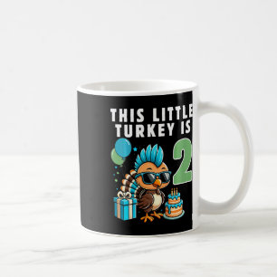 Kids This Little Turkey Is 2 Thanksgiving Day Coffee Mug
