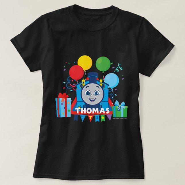 Kids Thomas & Friends - Birthday Balloons  T-Shirt (Design Front)