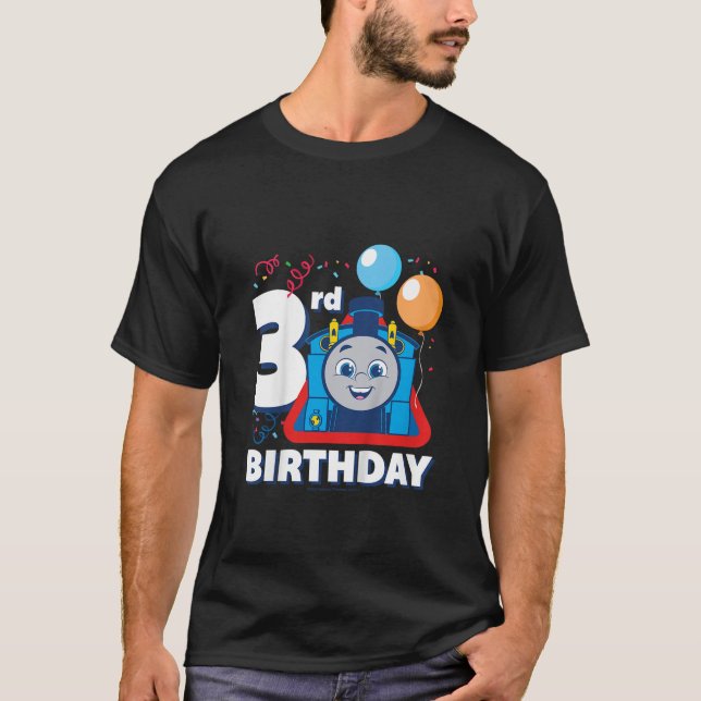 Kids Thomas Friends Happy 3rd Birthday T-Shirt (Front)