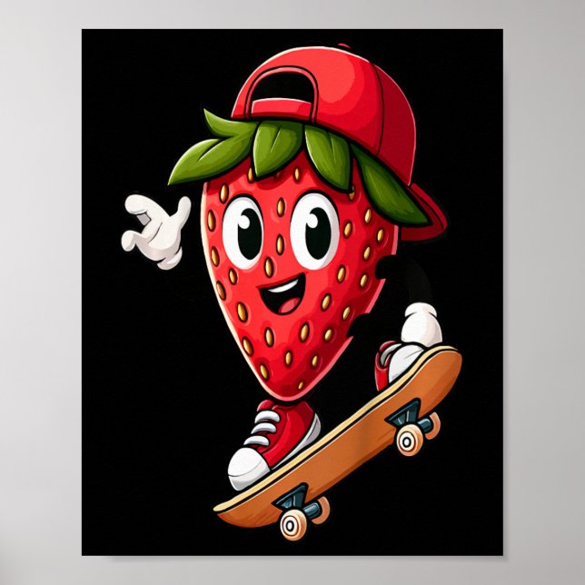 Kids Thrill Of Board Skateboarding Adventure  Poster (Front)