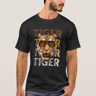 Kids Tiger Striped Orange Sunglasses for Toddler,  T-Shirt