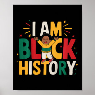 Kids Toddler Black History I Am Juneteenth Black M Poster