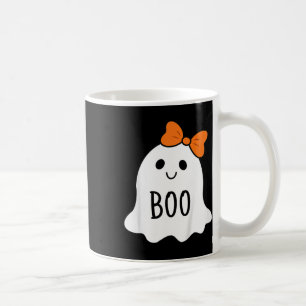 Kids Toddler Halloween Boo Ghost With A Bow Girls Coffee Mug