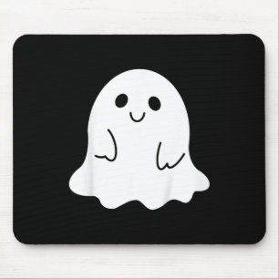 Kids Toddler Halloween Boo Ghost With A Bow Girls Mouse Pad