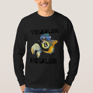 Kids Toddler Hodler Bitcoin Mermaid with Sunglasse T-Shirt