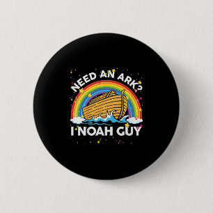 Kids Toddler Kid Need Ark I Noah Guy Christian Eas 6 Cm Round Badge