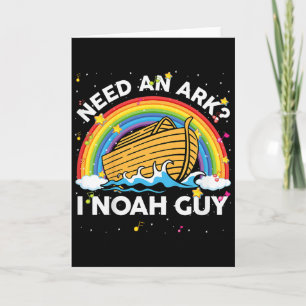 Kids Toddler Kid Need Ark I Noah Guy Christian Eas Card