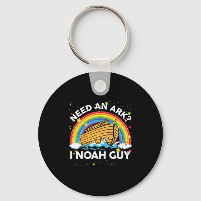 Kids Toddler Kid Need Ark I Noah Guy Christian Eas Key Ring (Front)