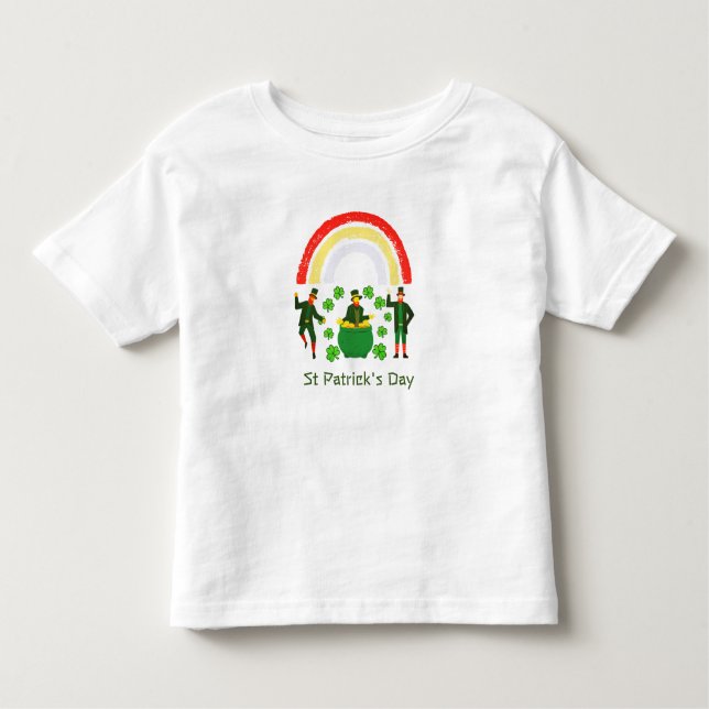 Kids Toddler Leprechaun Gold  St Patrick's Day Toddler T-Shirt (Front)