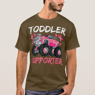 Kids Toddler Supporter Truck Breast Cancer Awarene T-Shirt