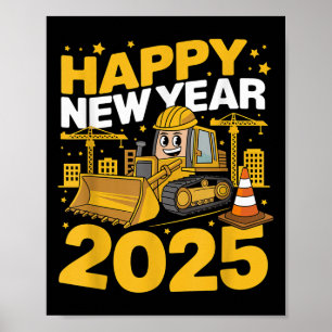 Kids Toddlers Boys Happy New Year 2025 Boy  Poster