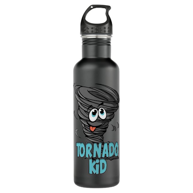 Kids Tornado Kid Weather Meteorologist Storm Chasi 710 Ml Water Bottle (Front)