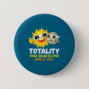 Kids Total Solar Eclipse Glasses Sun 6 Cm Round Badge