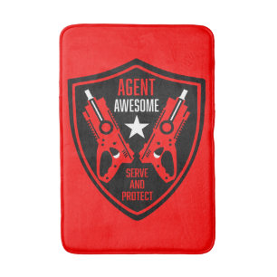 Kids Toy Dart Gun Battle Bath Mat