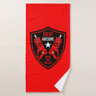 Kids Toy Dart Gun Battle Bath Towel